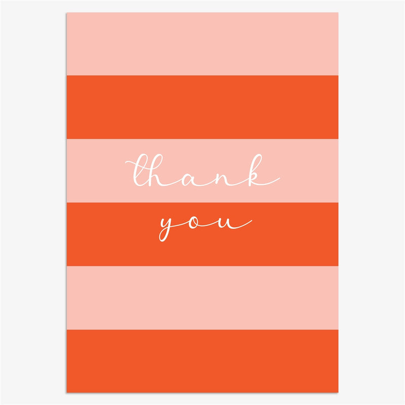 SST208 - THANK YOU PINK STRIPES